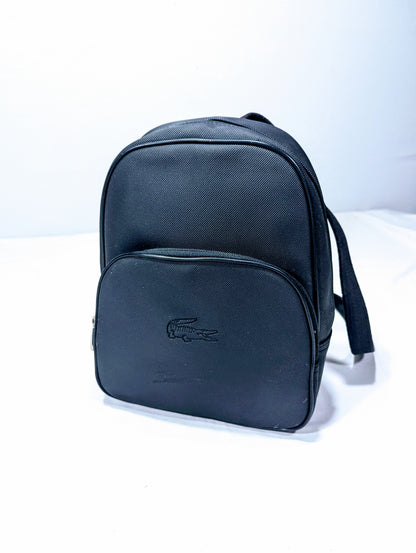 Lacoste black color branded Backpack Ab3
