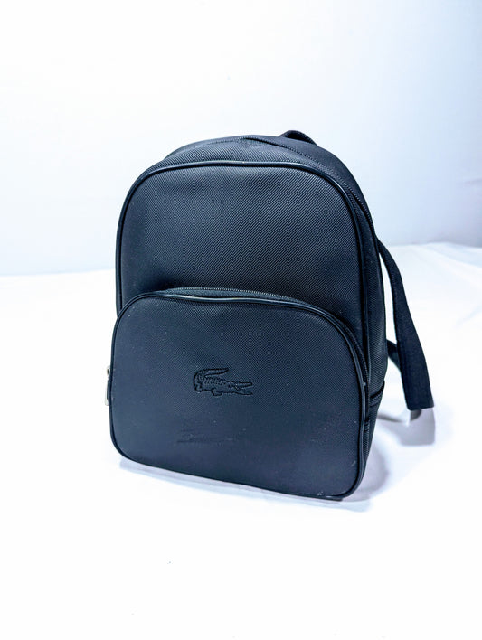 Lacoste black color branded Backpack Ab3