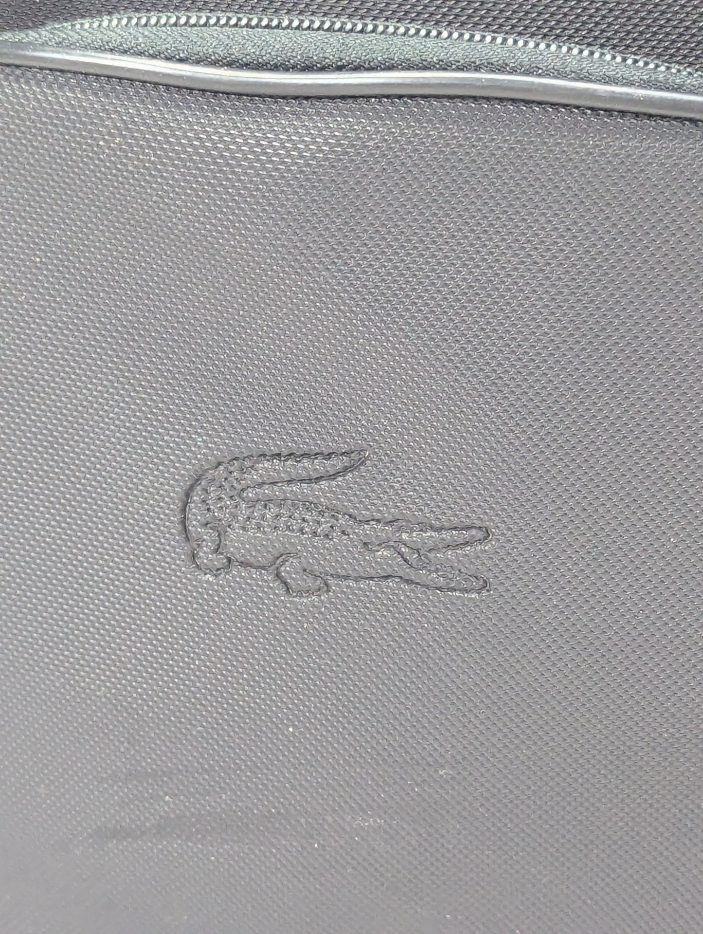 Lacoste black color branded Backpack Ab3