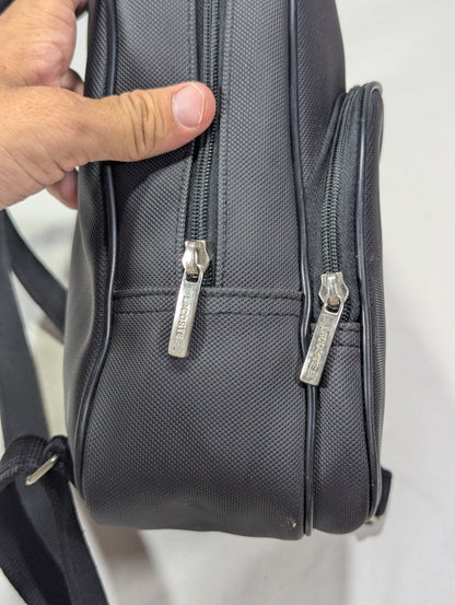 Lacoste black color branded Backpack Ab3