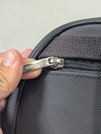 Lacoste black color branded Backpack Ab3