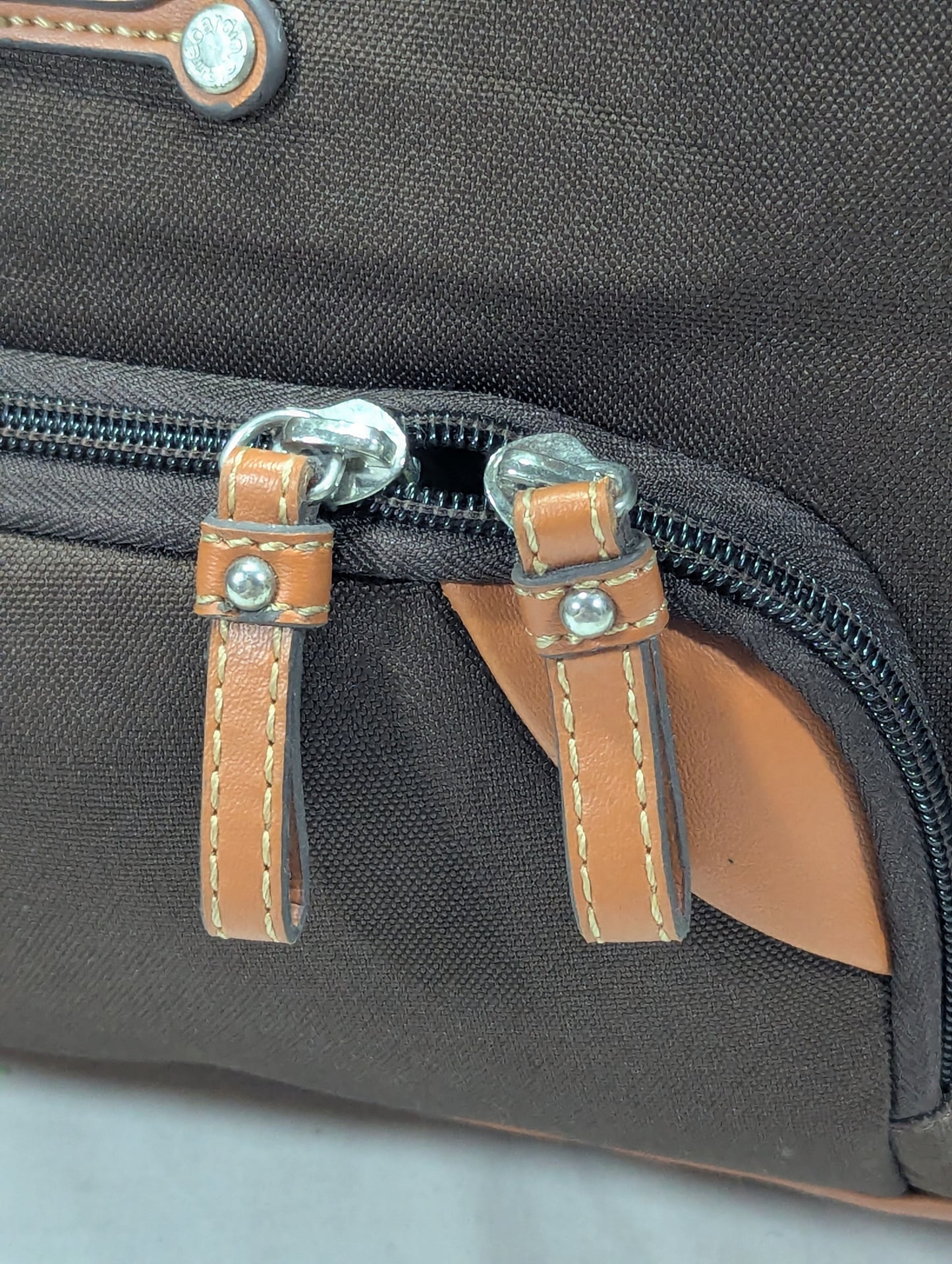 Premium Canvas Travel Handbag with PU Leather Accents s Duffle Ab3