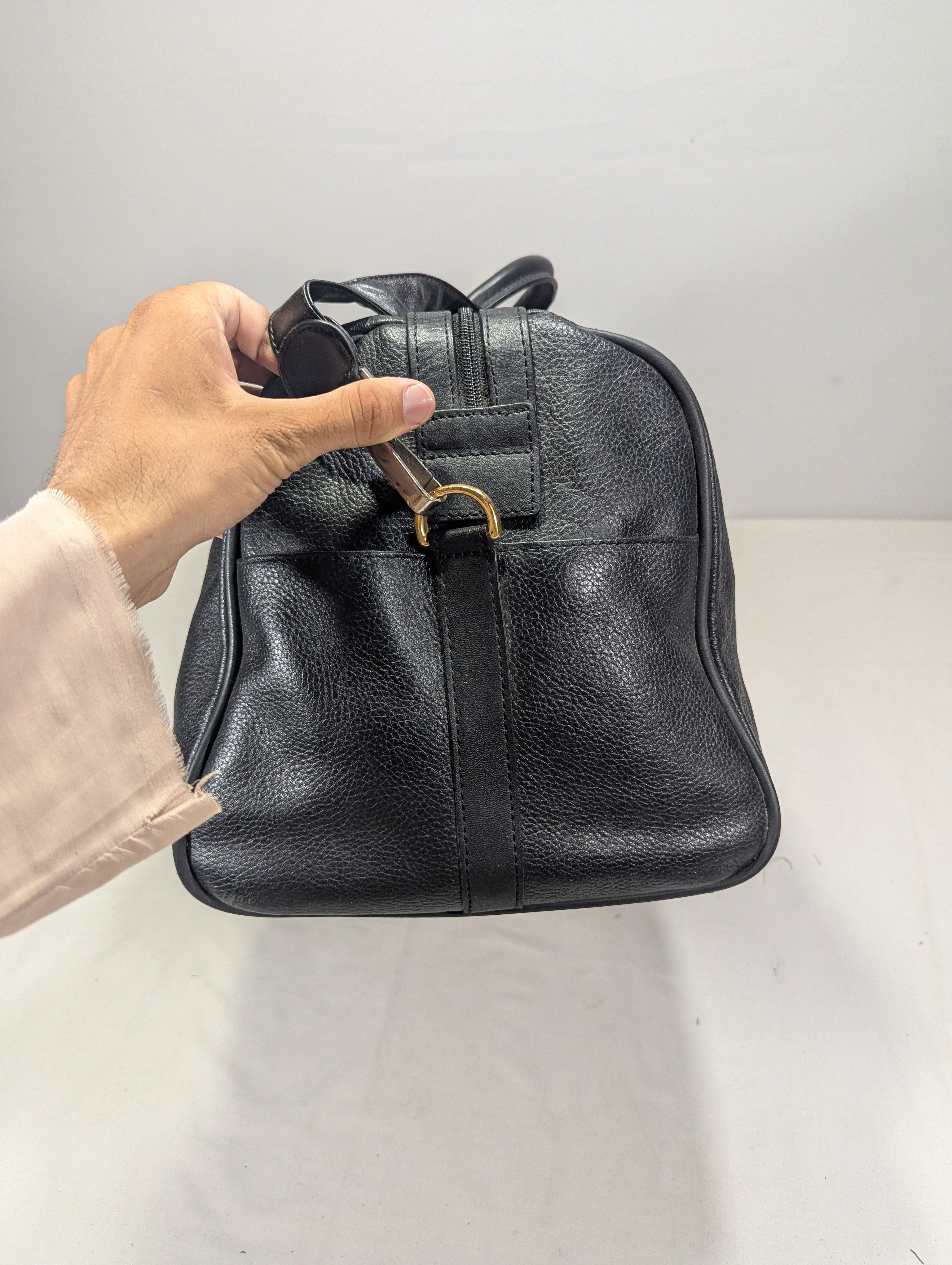 Pu Leather Fila Brand, Modern Korean Duffle Bag – Unisex Utility Tote Ab3
