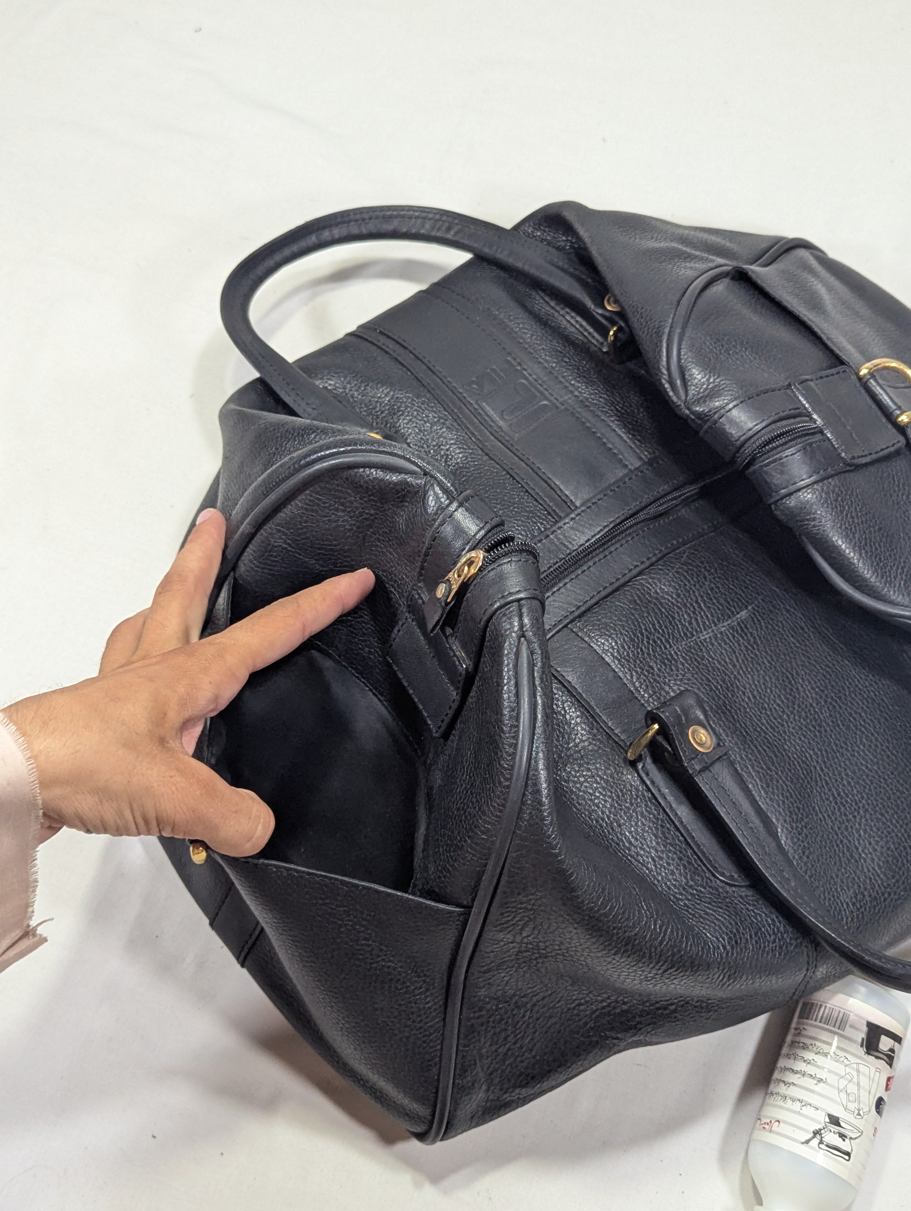 Pu Leather Fila Brand, Modern Korean Duffle Bag – Unisex Utility Tote Ab3