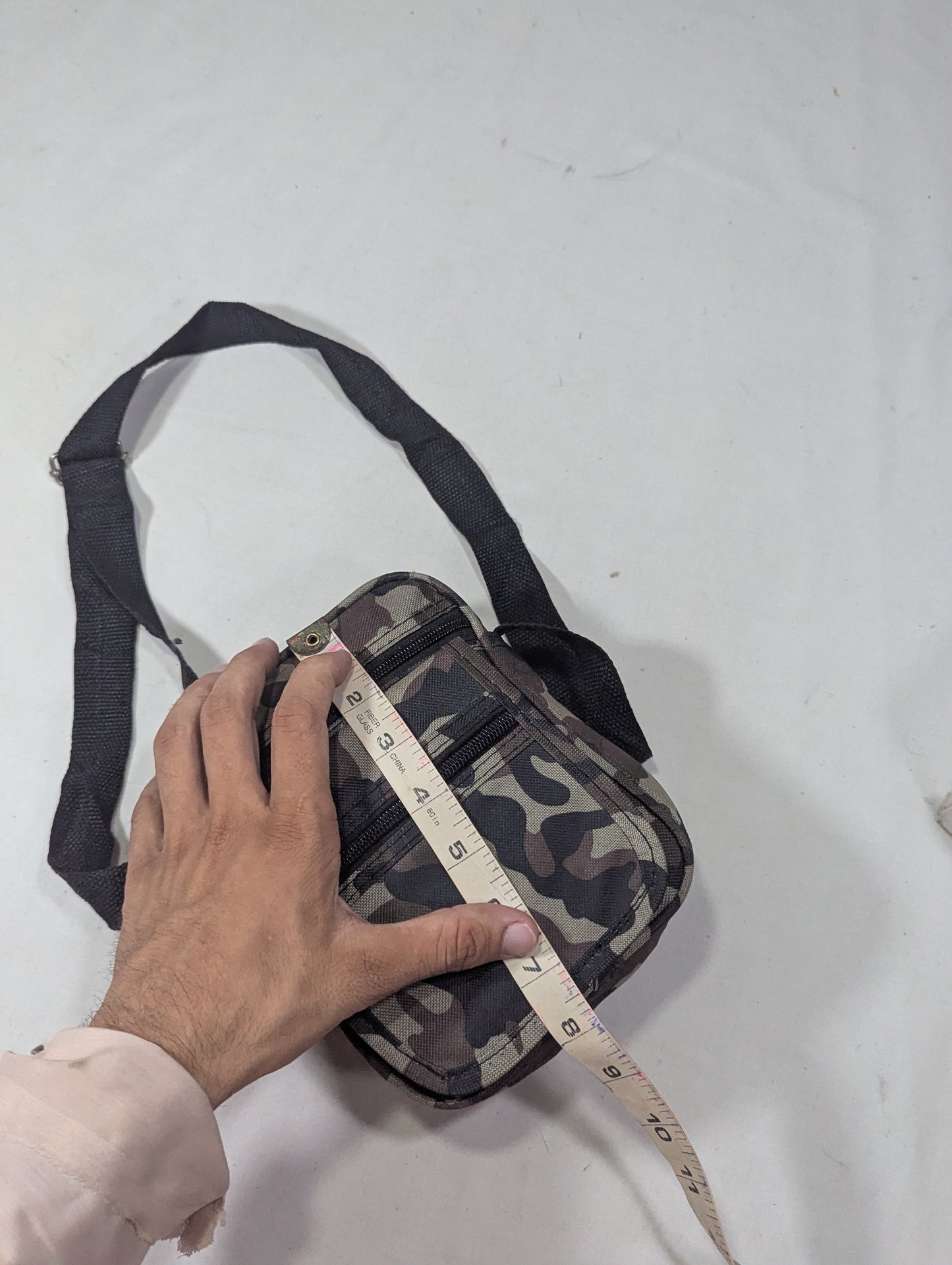 Camouflage cross body bag, long strap bag U15