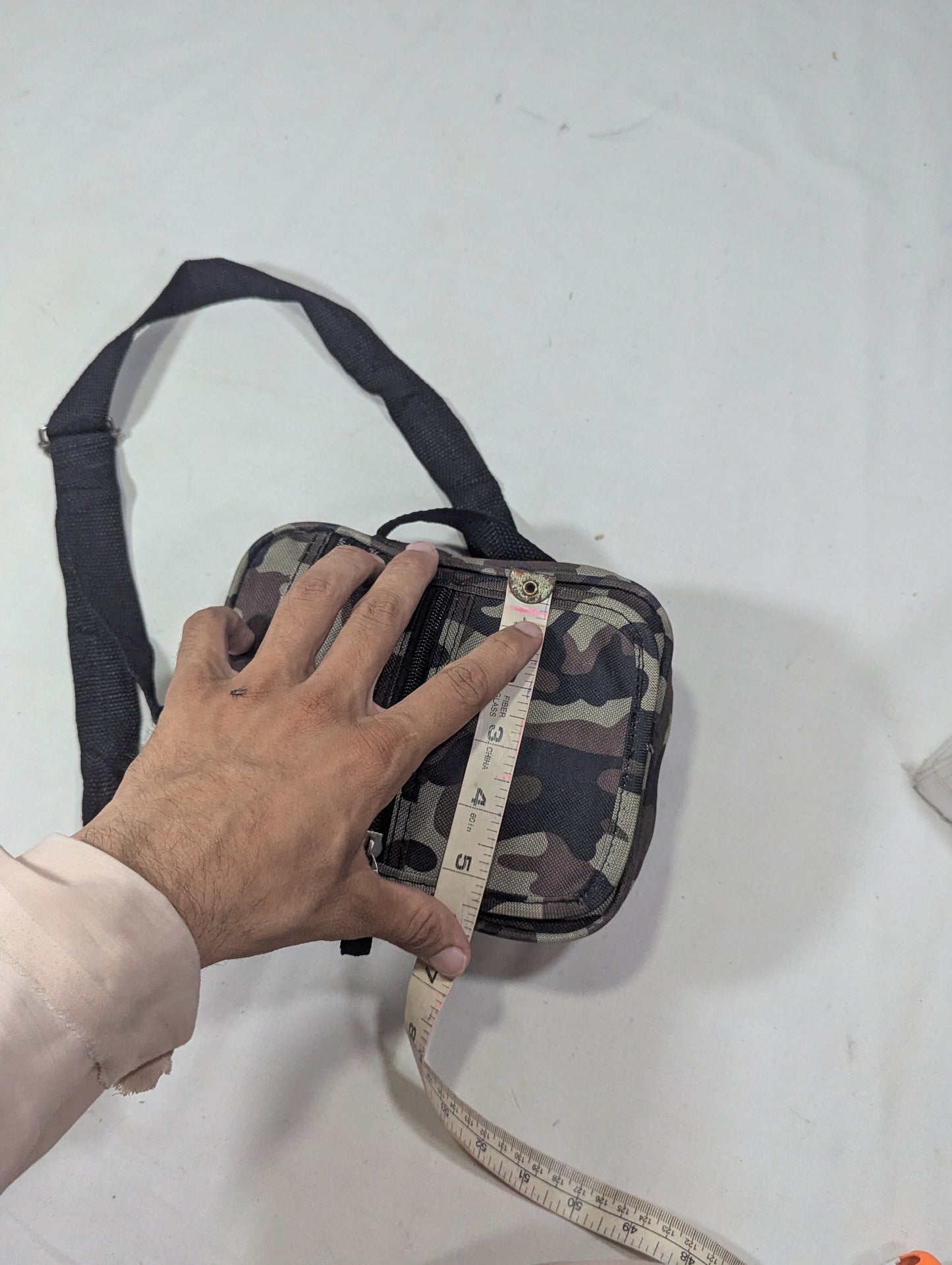 Camouflage cross body bag, long strap bag U15