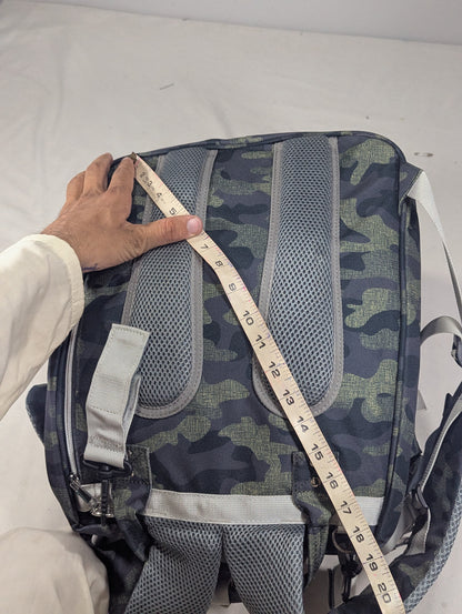 Camouflage baby diaper backpack with Baby bed