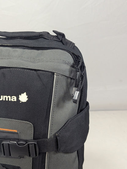 Tracking slim hiking tourist backpack