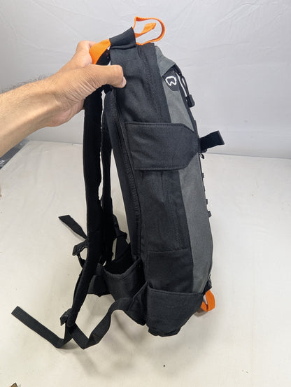Tracking slim hiking tourist backpack