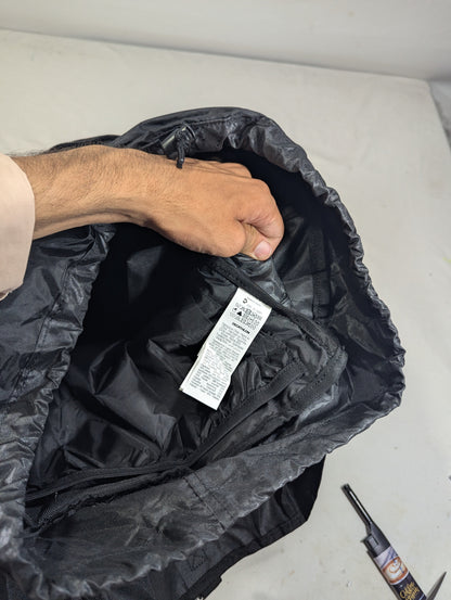 Gym backpack with separate shoes portio