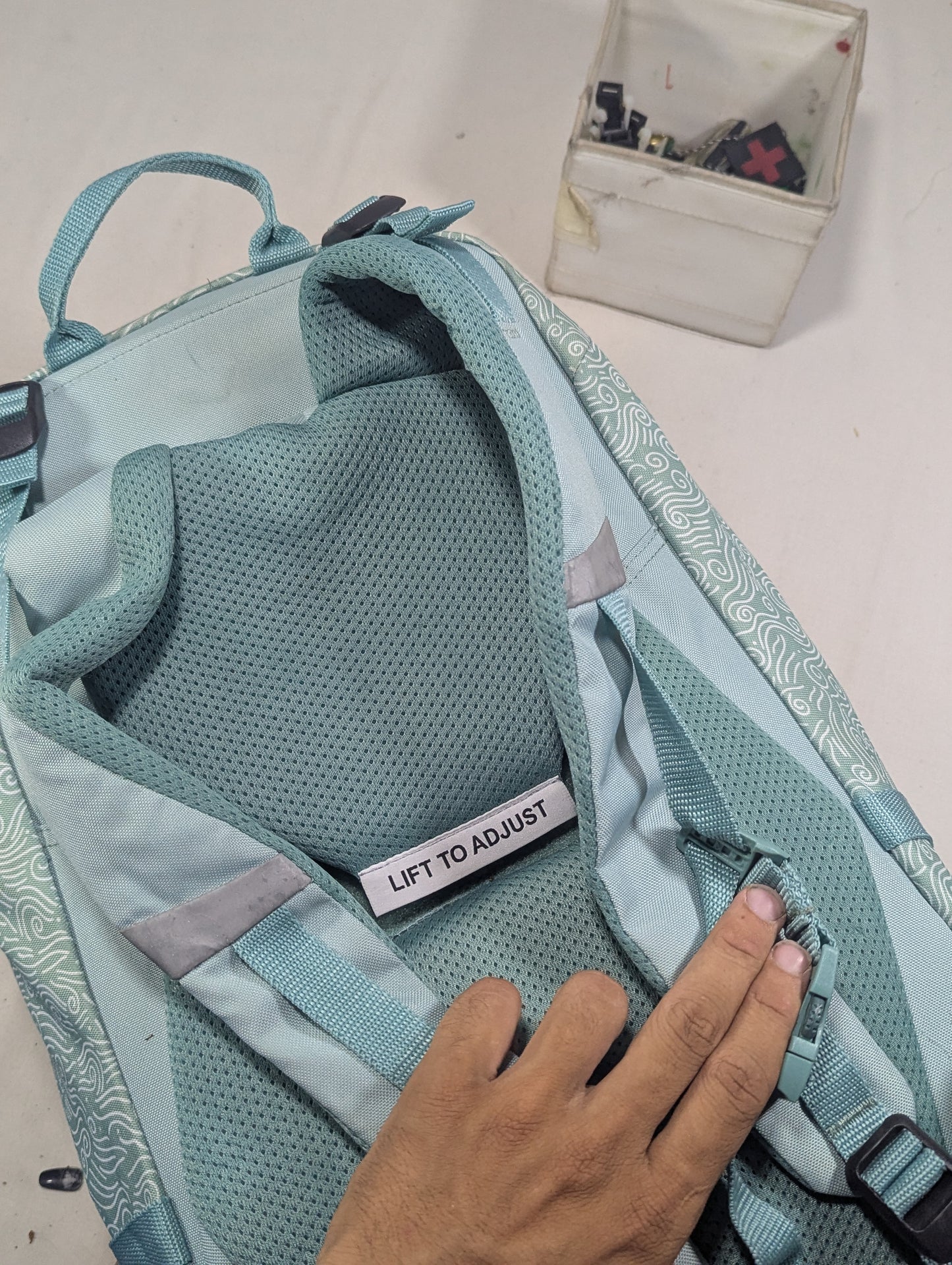 Preloved authentic backpack with laptop portion