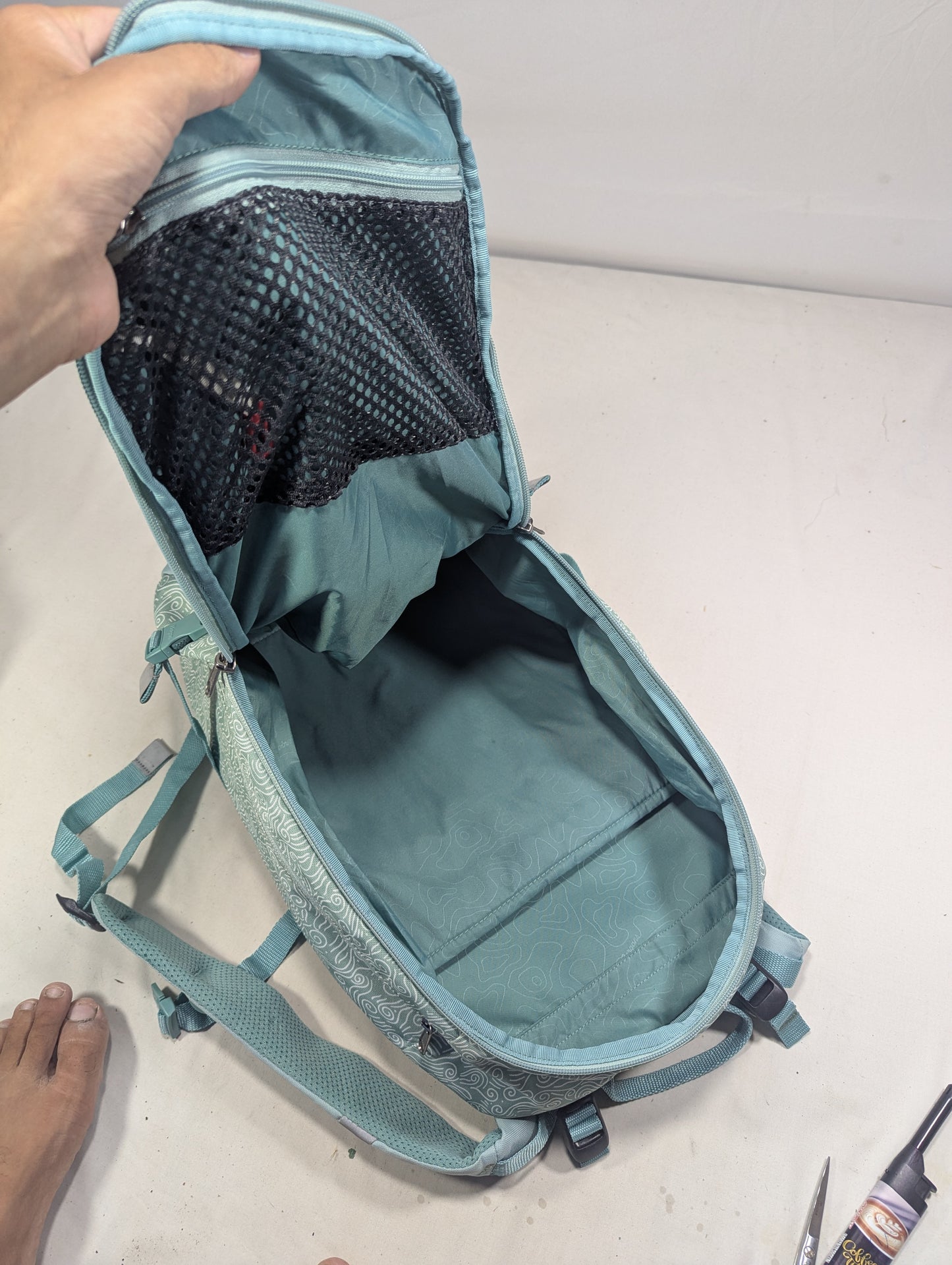 Preloved authentic backpack with laptop portion