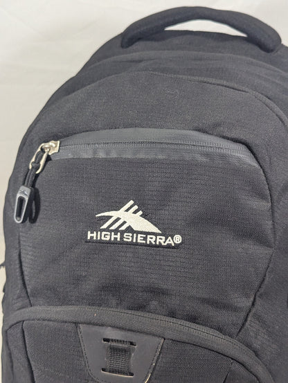 High Sierra Black color heavy load backpack