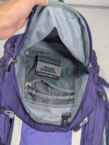 High Sierra attractive color heavy load school college backpack