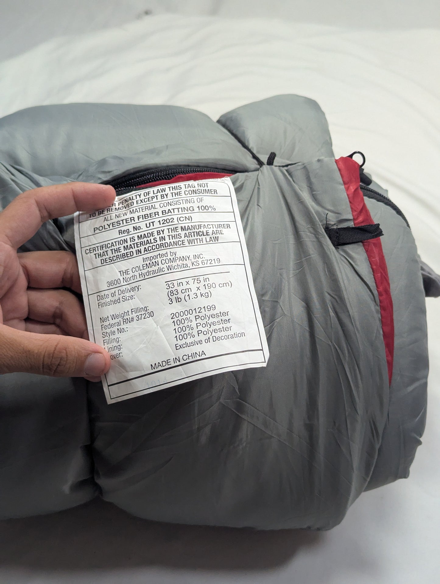 Coleman USA lot sleeping bag Sb197