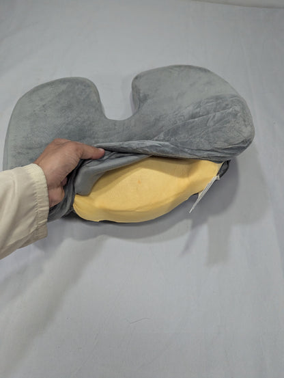 Chair Cushion - Ergonomic Seat for Orthopedic Coccyx, Hip & Back Support -