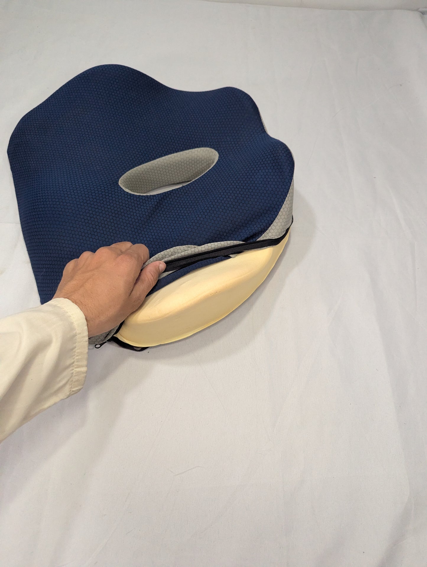 Chair Cushion - Ergonomic Seat for Orthopedic Coccyx, Hip & Back Support -