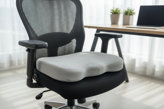 Chair Cushion - Ergonomic Seat for Orthopedic Coccyx, Hip & Back Support -