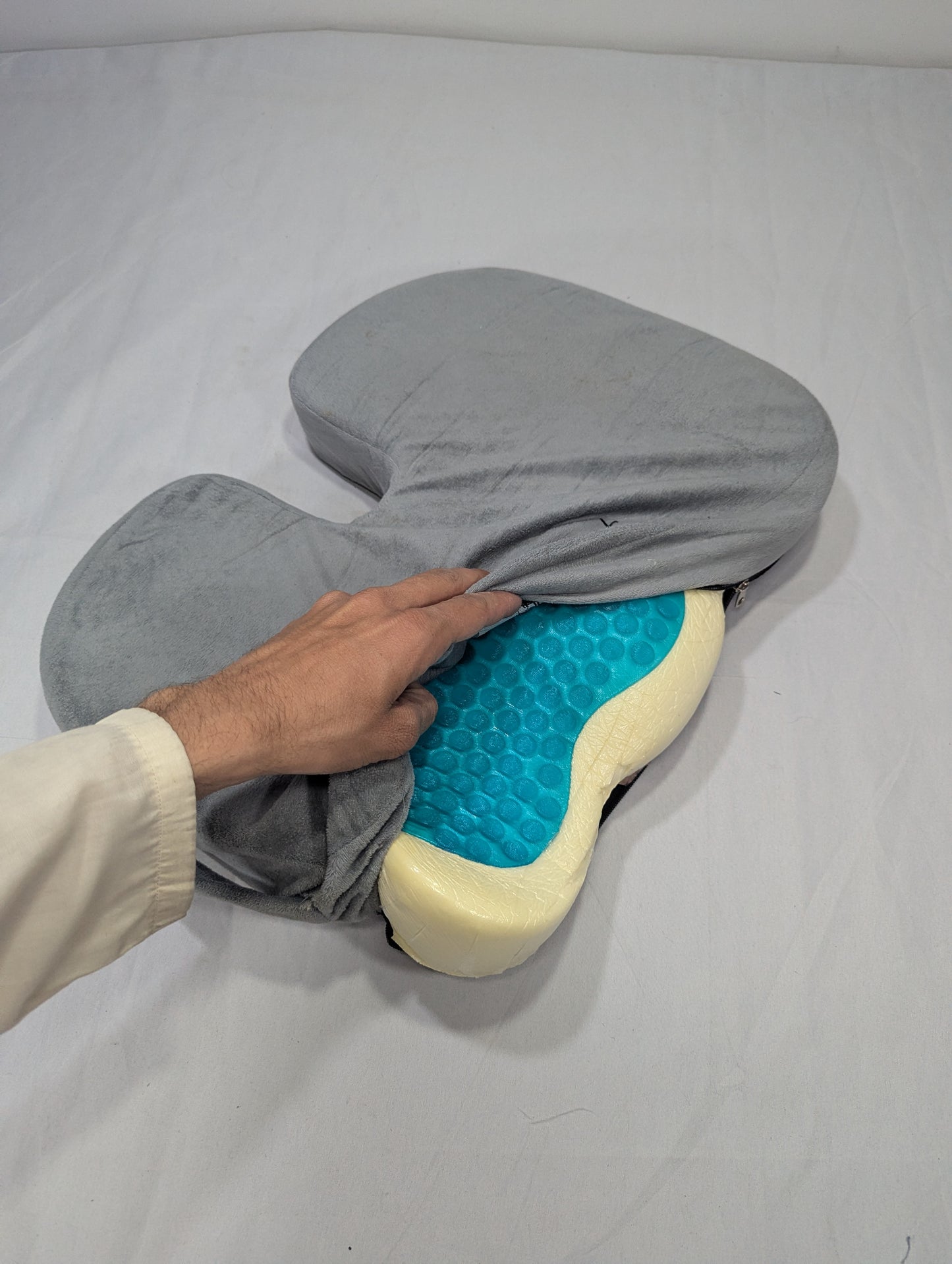 Gel Chair Cushion - Ergonomic Seat for Orthopedic Coccyx, Hip & Back Support -