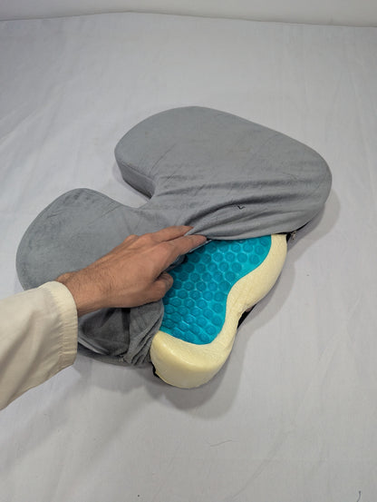 Gel Chair Cushion - Ergonomic Seat for Orthopedic Coccyx, Hip & Back Support -