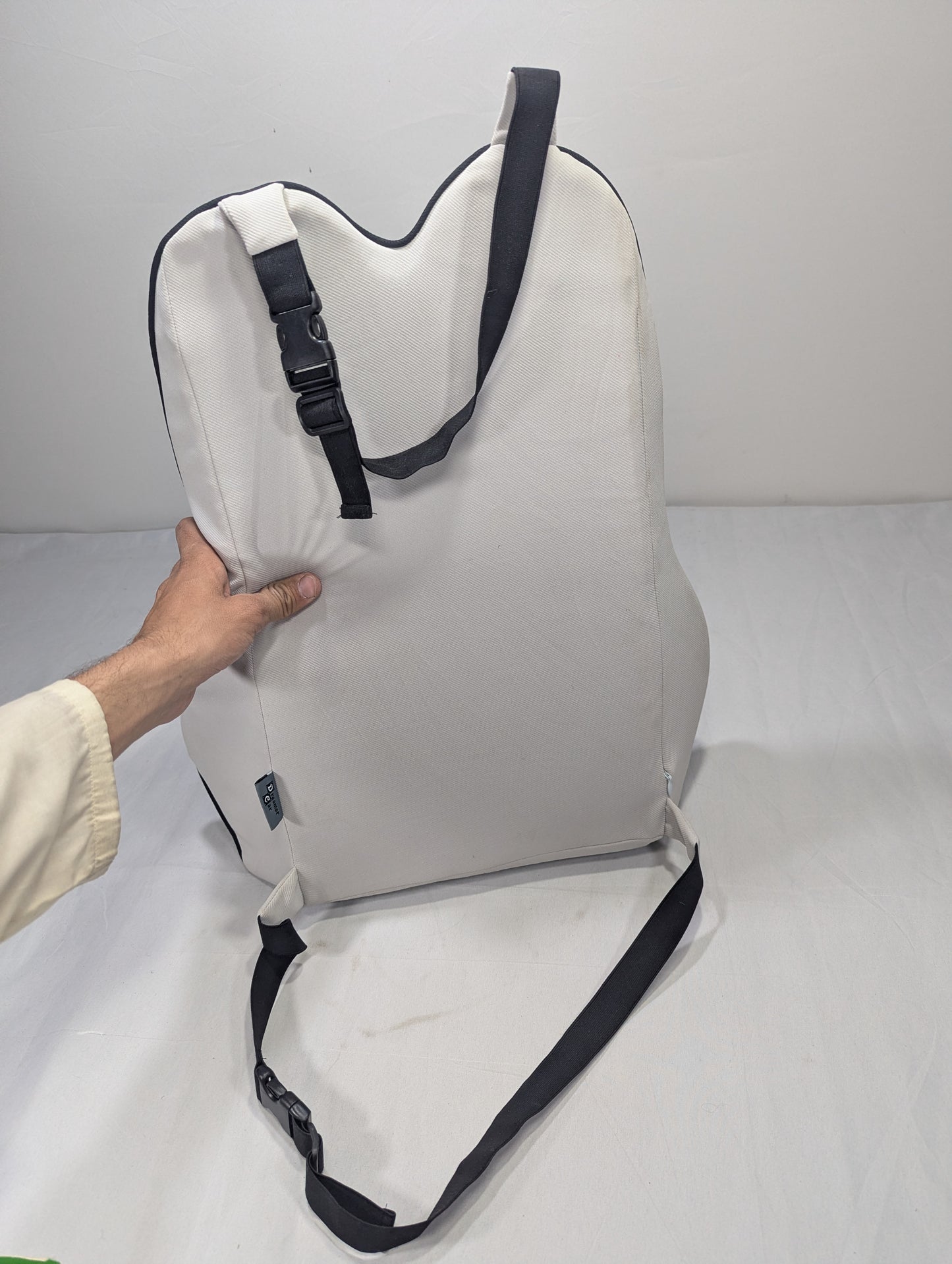 Latex Lumbar Pillow - Patented Ergonomic Multi-Region Firm Back Support