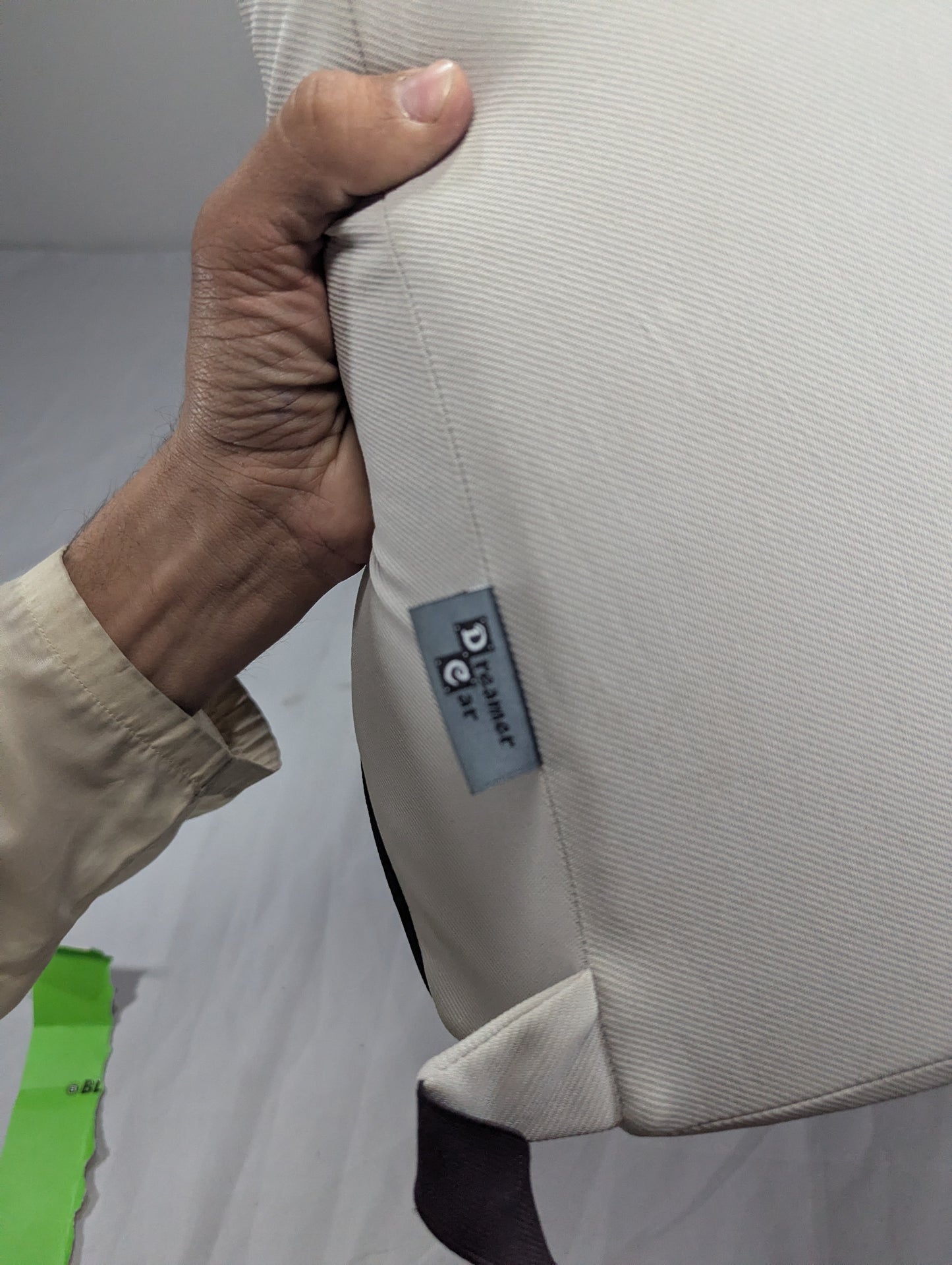 Latex Lumbar Pillow - Patented Ergonomic Multi-Region Firm Back Support