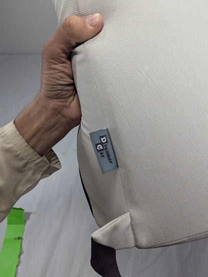 Latex Lumbar Pillow - Patented Ergonomic Multi-Region Firm Back Support