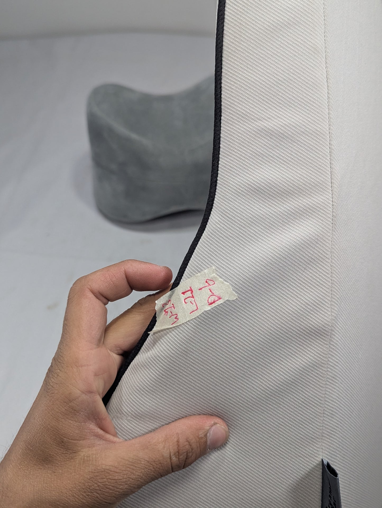 Latex Lumbar Pillow - Patented Ergonomic Multi-Region Firm Back Support