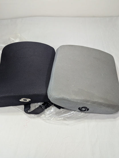 Pack of 02 Lumbar Pillow - Patented Ergonomic Multi-Region Firm Back Support