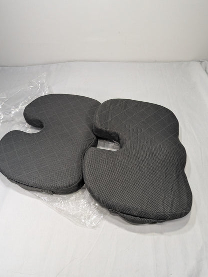 Pack of 02 Chair Cushion - Ergonomic Seat for Orthopedic Coccyx, Hip & Back Support -