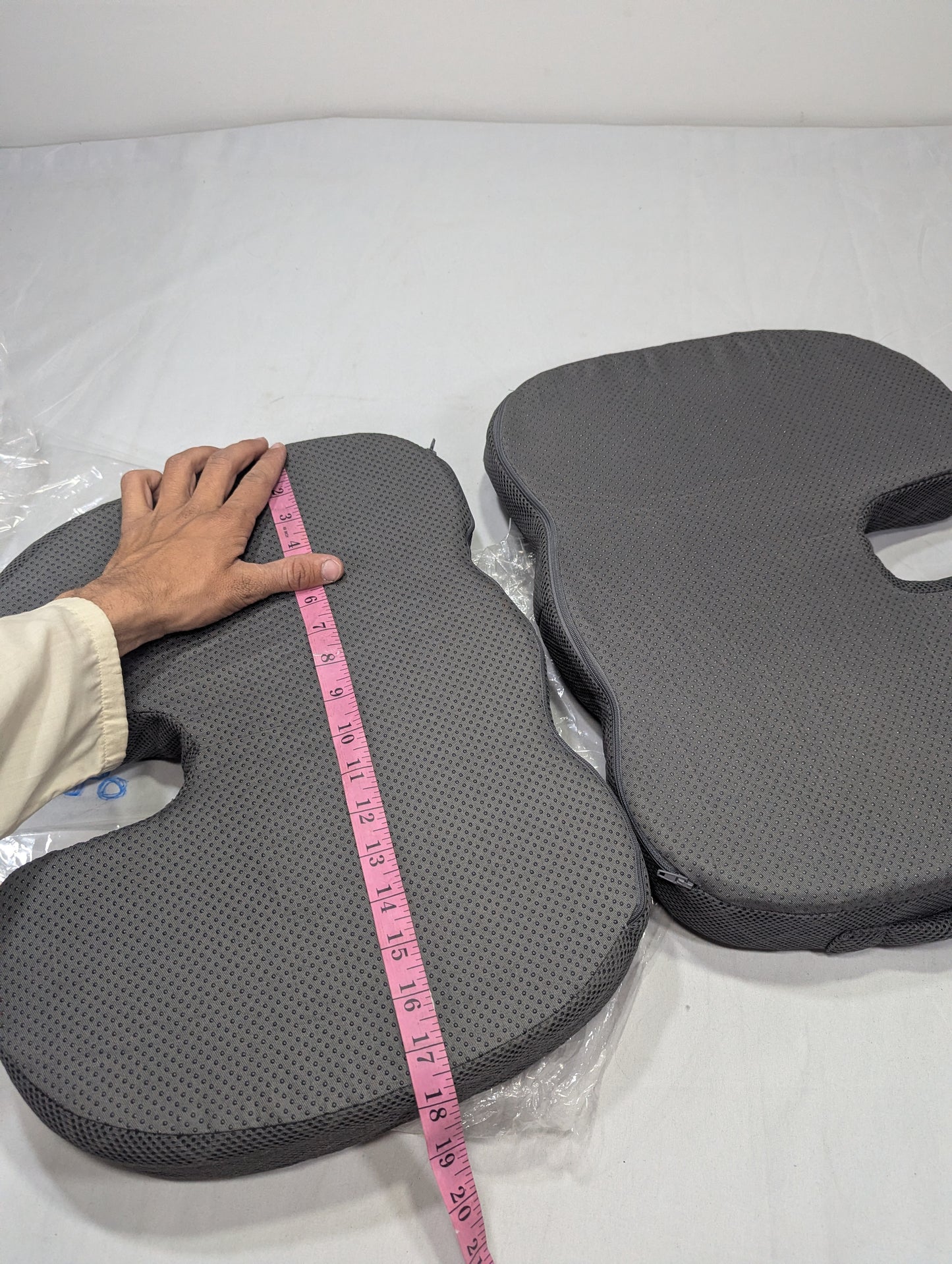 Pack of 02 Chair Cushion - Ergonomic Seat for Orthopedic Coccyx, Hip & Back Support -