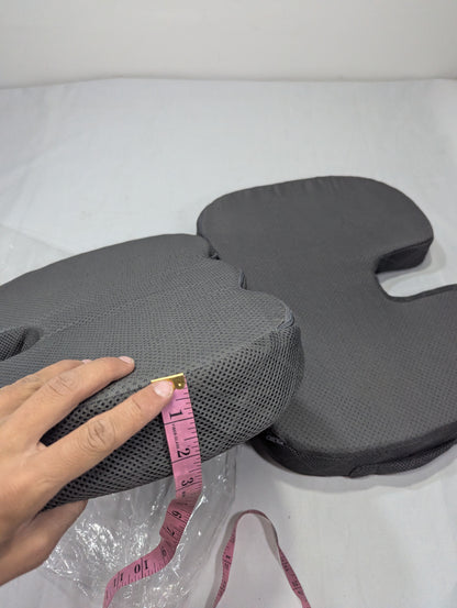 Pack of 02 Chair Cushion - Ergonomic Seat for Orthopedic Coccyx, Hip & Back Support -
