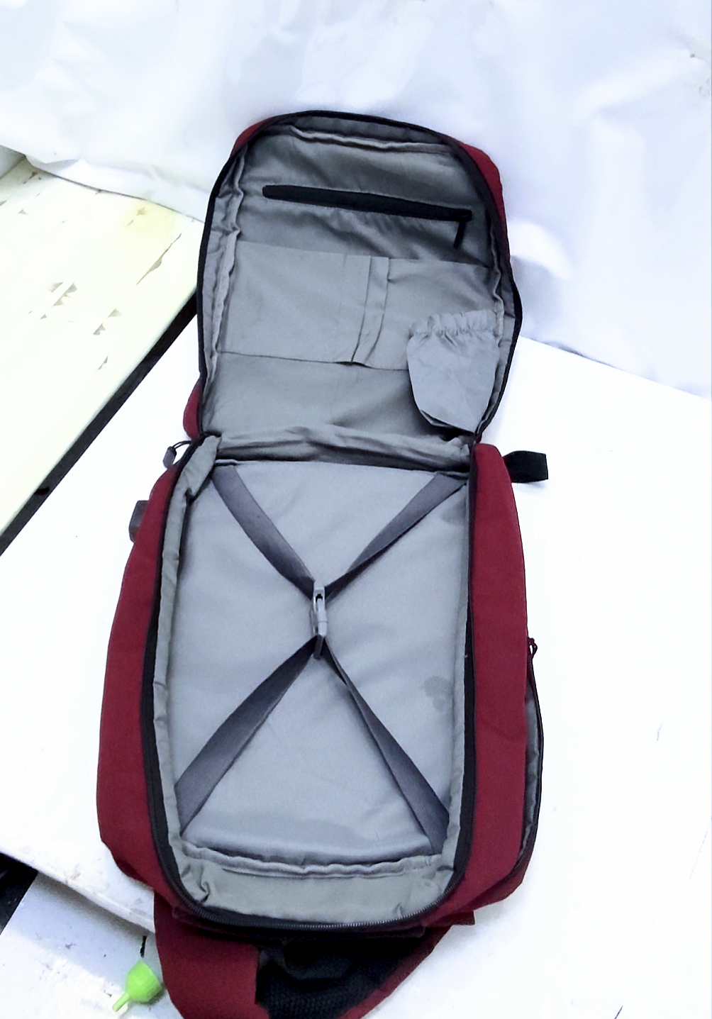 Imported lot traveler backpack with separate laptop portion