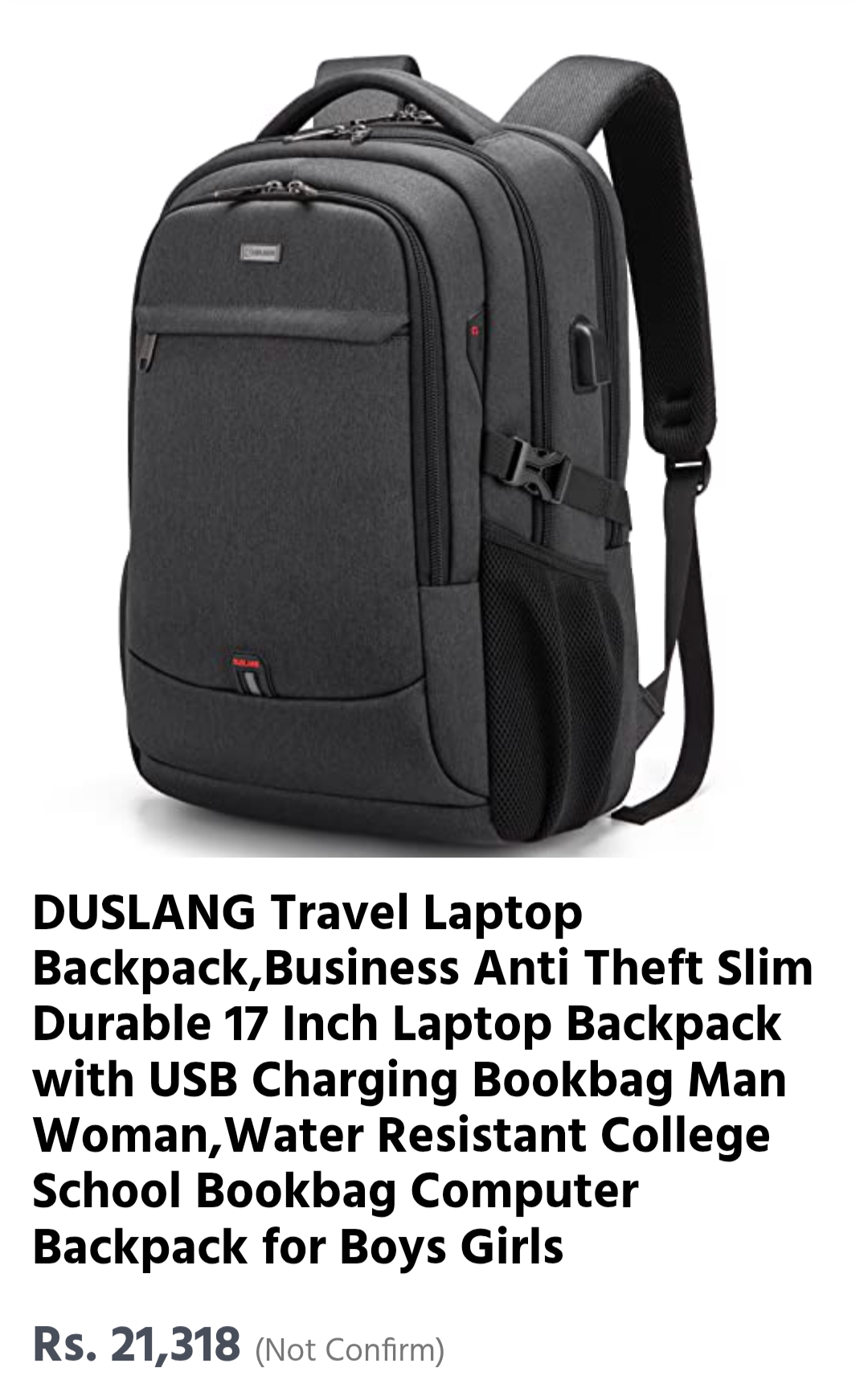 Duslang imported lot backpack, laptop backpack Ab3