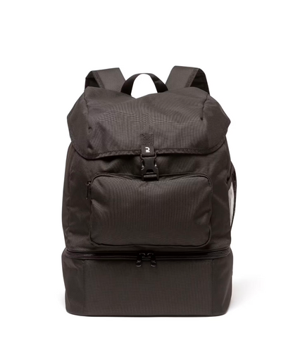 Gym backpack with separate shoes portio
