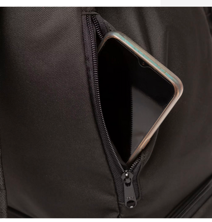 Gym backpack with separate shoes portio