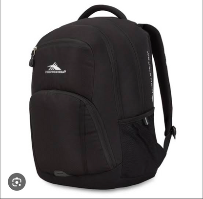 High Sierra Black color heavy load backpack