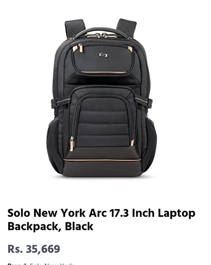 Solo brand new life time guaranteed Backpack