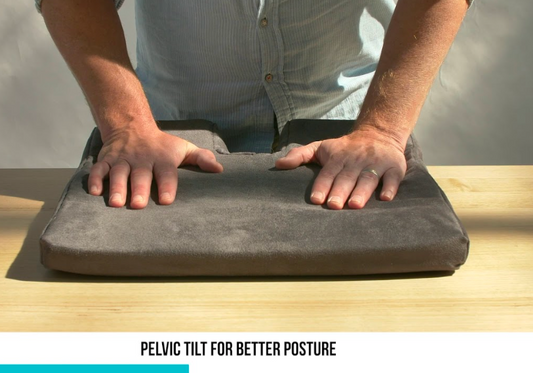Seat Cushion to Relieve Pressure and Lower Back Pain, Tailbone and Sciatica Issues, Coccyx Cushion is Tilted to Restore Natural Curve of Spine