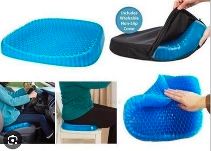 Gel Cooling Chair Cushion - Ergonomic Seat Cushion for Orthopedic Coccyx, Relief Hip & Back Support -
