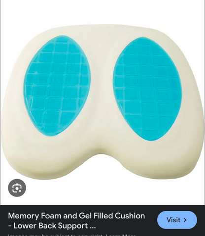 Gel Cooling provider Chair Cushion - Ergonomic Seat Cushion for Orthopedic Coccyx, Relief Hip & Back Support -
