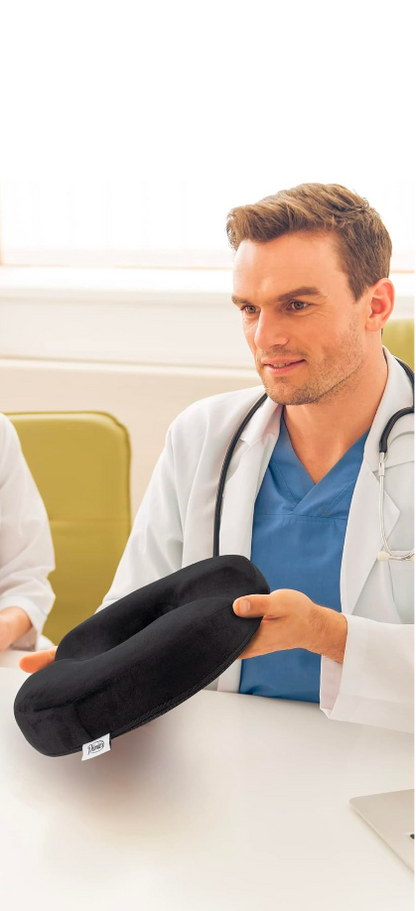 Chair Cushion - Ergonomic Seat Cushion for Orthopedic Coccyx, Relief Hip & Back Support -