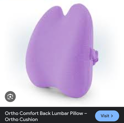 Lumbar Pillow - Patented Ergonomic Multi-Region Firm Back Support