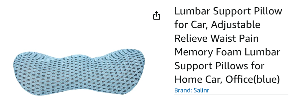 ssasas Chair Cushion - Ergonomic Seat for Orthopedic Coccyx, Hip & Back Support -