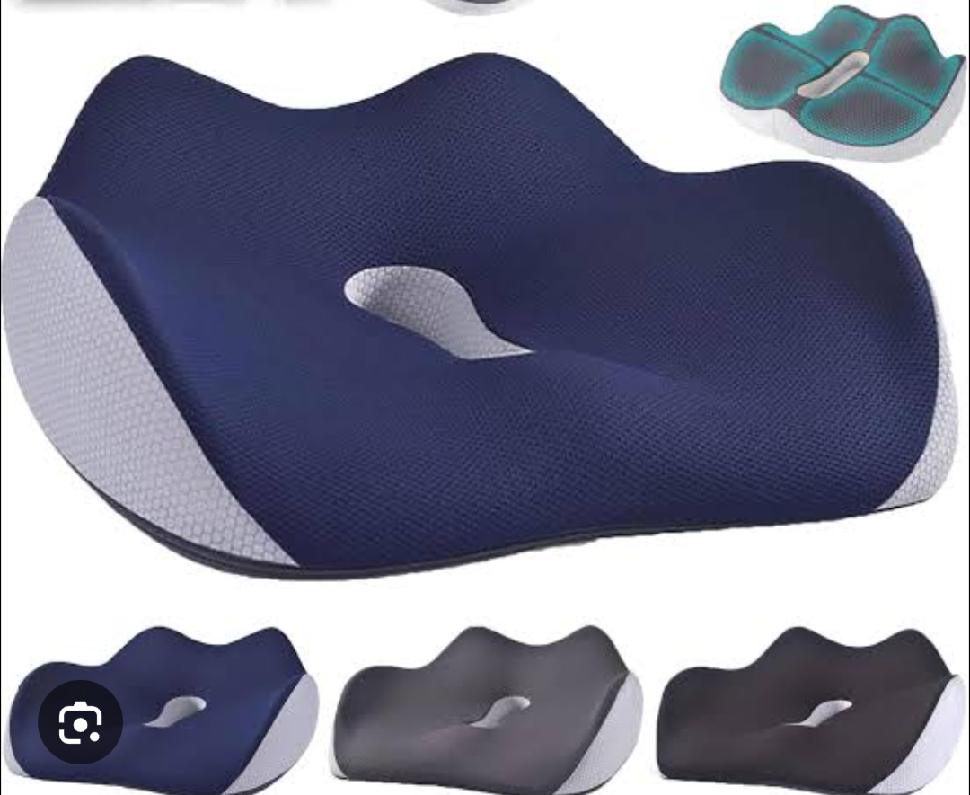 Chair Cushion - Ergonomic Seat for Orthopedic Coccyx, Hip & Back Support -