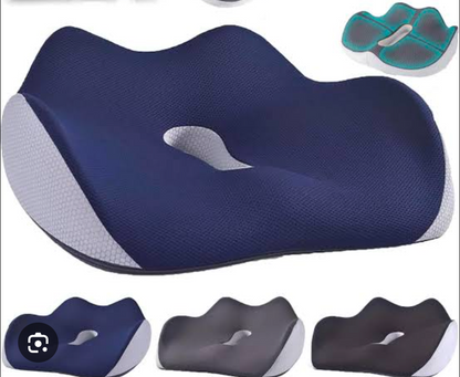 Chair Cushion - Ergonomic Seat for Orthopedic Coccyx, Hip & Back Support -