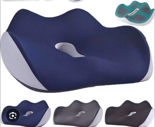Chair Cushion - Ergonomic Seat for Orthopedic Coccyx, Hip & Back Support -