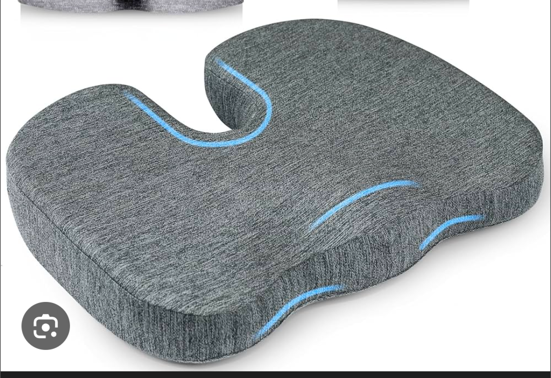 Chair Cushion - Ergonomic Seat for Orthopedic Coccyx, Hip & Back Support -