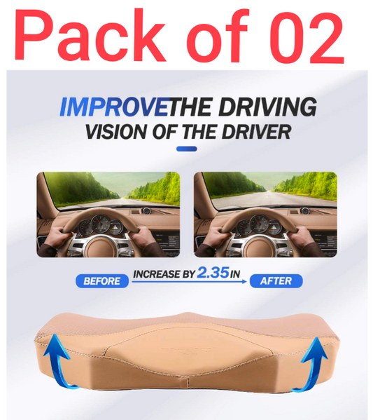 Pack of 02 Chair Cushion - Ergonomic Seat for Orthopedic Coccyx, Hip & Back Support -