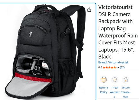 Camera backpack